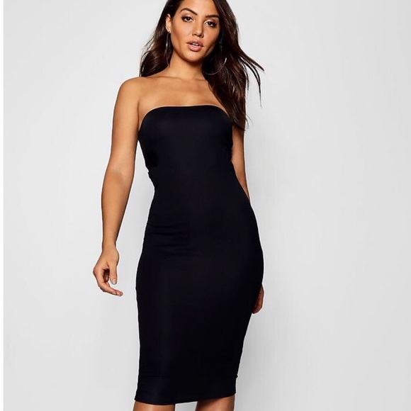 Dresses & Skirts - Little Black Bandeau Midi